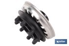 Rejilla con filtro para fregadero de acero inoxidable | Rejilla tipo araña Ø60 mm - Cofan