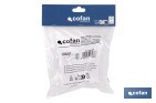 Shower Tray Waste Trap | 60mm Opening | Ø82mm Strainer Plug | Ø40mm Outlet | Ø32mm Conical Reduction Gasket - Cofan