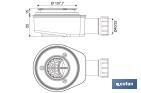 Extra Flat Waste Trap for Shower Tray | Ø40mm Outlet | Ø32mm Conical Reduction Gasket | Without Trim plate - Cofan