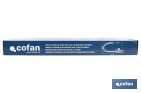 Grifo de cocina extensible giratorio 360° | Material: acero inoxidable 304 | Rociador con 2 funciones | Cartucho cerámico de Ø35 mm | Latiguillos de 50 cm - Cofan