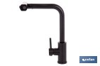 Grifo de cocina negro con 3 funciones y giro 360º | Material: acero inoxidable 304 | Cartucho cerámico de Ø35 mm - Cofan