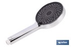 Kit de Ducha: Mango + Flexo + Soporte | Mango con 3 Funciones | Fabricado en ABS cromado - Cofan
