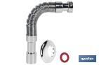 TUBO FLESSIBILE METALLIZZATO | LUNGHEZZA: 300-720 MM | PER LAVABO E BIDET | DIMENSIONI: 1" 1/2 Ø32-40 MM O 2" 2/2 Ø40-50 MM