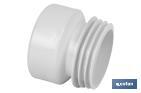 Straight Toilet Pan Connector | EVA| Ø110mm Outlet | Ensures a Perfect Durability - Cofan