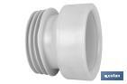 Straight Toilet Pan Connector | EVA| Ø110mm Outlet | Ensures a Perfect Durability - Cofan