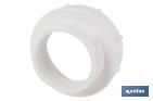 WASTE ADAPTOR WITH 1" 1/4 MALE - 1" 1/2 FEMALE THREADS | FOR FLEXIBLE WASTE PIPE | PLUMBING ACCESSORY