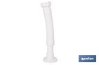 Tubo flexible y extensible para desagüe | Adecuado para lavabo y fregadero | Incluye embellecedor y junta plana | Disponible en diferentes medidas - Cofan