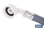 Manguera de entrada de agua con tuercas ABS para lavadora y lavavajillas con 1,5 m de longitud. Conexión 3/4" y hasta 12 bar - Cofan