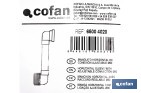 Manguito horizontal ajustable para inodoro | Salida horizontal de Ø90-110 mm y entrada de Ø90 mm | Manguito extensible 170-490 mm - Cofan