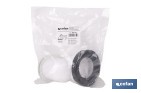 Manguito súper excéntrico para inodoro con junta de goma | Compatible con tuberías de Ø90 y Ø110 mm - Cofan