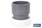 Enlace mixto 1 1/2" x 40 mm | Conector rosca a tubo liso con tuerca | Conector para sifón y tuberías de Ø40 mm - Cofan