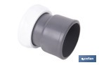 Enlace mixto 1 1/2" x 40 mm | Conector rosca a tubo liso con tuerca | Conector para sifón y tuberías de Ø40 mm - Cofan