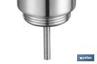 Click-Clack Valve | Chromed-Plated Brass | 1" 1/4 Thread | Ø63mm Big Plug Included - Cofan