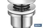 Click-Clack Valve | Chromed-Plated Brass | 1" 1/4 Thread | Ø63mm Big Plug Included - Cofan