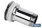 Large Click-Clack Valve | Chromed-Plated Brass | 1" 1/4 Thread | Ø63mm Big Chromed Plug Included - Cofan