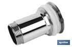 Large Click-Clack Valve | Chromed-Plated Brass | 1" 1/4 Thread | Ø63mm Big Chromed Plug Included - Cofan