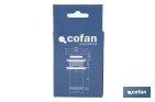 Válvula Click-Clack Larga | Fabricada en Latón Cromado |Rosca 1" 1/4 | Incluye Tapón cromado grande de Ø63 mm - Cofan