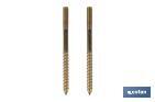 Set of Vertical Screws | Toilet Fixing Screws | M5 x 75 | Set of Two Screws, Caps and Wall Plugs - Cofan