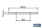 Sealing Gasket | Size: Ø32 x Ø65.6 x 3mm | Victoria Type Flush Valve | Close-Coupled Cistern - Cofan