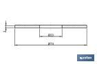 Non-Necked Sealing Gasket | Size: Ø23 x Ø74 x 3mm | For the Closure of the Flush Valve | Close-Coupled Cistern - Cofan