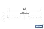 Guarnizione | Ø17,2 x Ø65 x 3 mm | Per la chiusura del meccanismo di scarico | Tubo stretto - Cofan