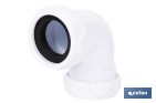 Codo con doble entrada roscada 1 1/2" | Incluye junta reductora cónica | Compatible con tuberías de Ø32 y Ø40 mm | Adecuado para lavabos y fregaderos - Cofan