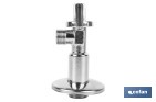 Set of 2 Angle Valves | Brass CW617N | 1/4 Turn Angle Valve - Cofan