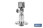 Set of 2 Angle Valves | Brass CW617N | 1/4 Turn Angle Valve - Cofan