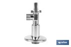 Set of 2 Angle Valves | Brass CW617N | 1/4 Turn Angle Valve - Cofan