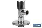 ANGLE VALVE | PISTÓN MODEL | SIZE: 1/2" X 3/8" | BRASS CV617N | TURN ANGLE VALVE WITH ADJUSTABLE PISTON