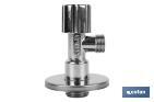 Angle Valve | Pistón Model | Size: 1/2" x 3/8" | Brass CV617N | Turn Angle Valve with Adjustable Piston - Cofan