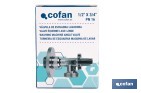 Válvula de Esquadria para máquina de lavar| Medidas: 1/2" x 3/4" | Fabricada em Latão CV617N | Fecho e Abertura 1/4 de Volta - Cofan