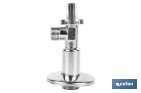 Set of 2 Angle Valves | Brass CW617N | 1/4 Turn Angle Valve - Cofan