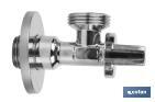 Válvula de Esquadria para máquina de lavar| Medidas: 1/2" x 3/4" | Fabricada em Latão CV617N | Fecho e Abertura 1/4 de Volta - Cofan