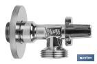 Válvula de Esquadria para máquina de lavar| Medidas: 1/2" x 3/4" | Fabricada em Latão CV617N | Fecho e Abertura 1/4 de Volta - Cofan