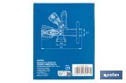 Angle Valve | Size: 1/2" x 3/4" x 3/8" | Combi Model | Brass CW617N | Gas Inlet Thread - Cofan