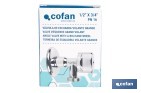 Válvula de esquadria | Medidas: 1/2 "x 3/4" | Volante maior facilitando a abertura e o fecho | Adequada para a máquina de lavar - Cofan