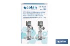 Kit de 2 Válvulas de Esquadria | Medidas: 1/2" x 3/8" Fecho e Abertura 1/4 de Volta | Fabricadas em Latão CW617N - Cofan