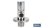 Angle valve | Lux Model | 1/4 turn handle | PN16 | Available in two sizes - Cofan