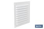 GRILLE DE VENTILATION | FABRIQUÉE EN ALUMINIUM BLANC | PLUSIEURS DIMENSIONS AU CHOIX