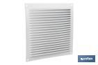 Ventilation grille | White aluminium | Available in various sizes to choose from - Cofan