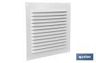 Grille de Ventilation avec Moustiquaire | Fabriquée en Aluminium Blanc | Plusieurs Dimensions - Cofan