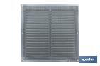 Ventilation grille with mosquito net | White aluminium | Available in various sizes - Cofan