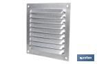 Ventilation grille with mosquito net | Aluminium | Available in various sizes - Cofan