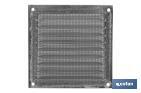 Ventilation grille with mosquito net | Aluminium | Available in various sizes - Cofan