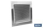 Ventilation grille with mosquito net | Aluminium | Available in various sizes - Cofan
