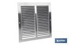 Ventilation grille with mosquito net | Aluminium | Available in various sizes - Cofan