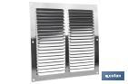 Ventilation grille with mosquito net | Aluminium | Available in various sizes - Cofan