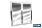 Ventilation grille with mosquito net | Aluminium | Available in various sizes - Cofan
