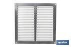 Ventilation grille | Wood coloured aluminium | Available with or without mosquito net - Cofan